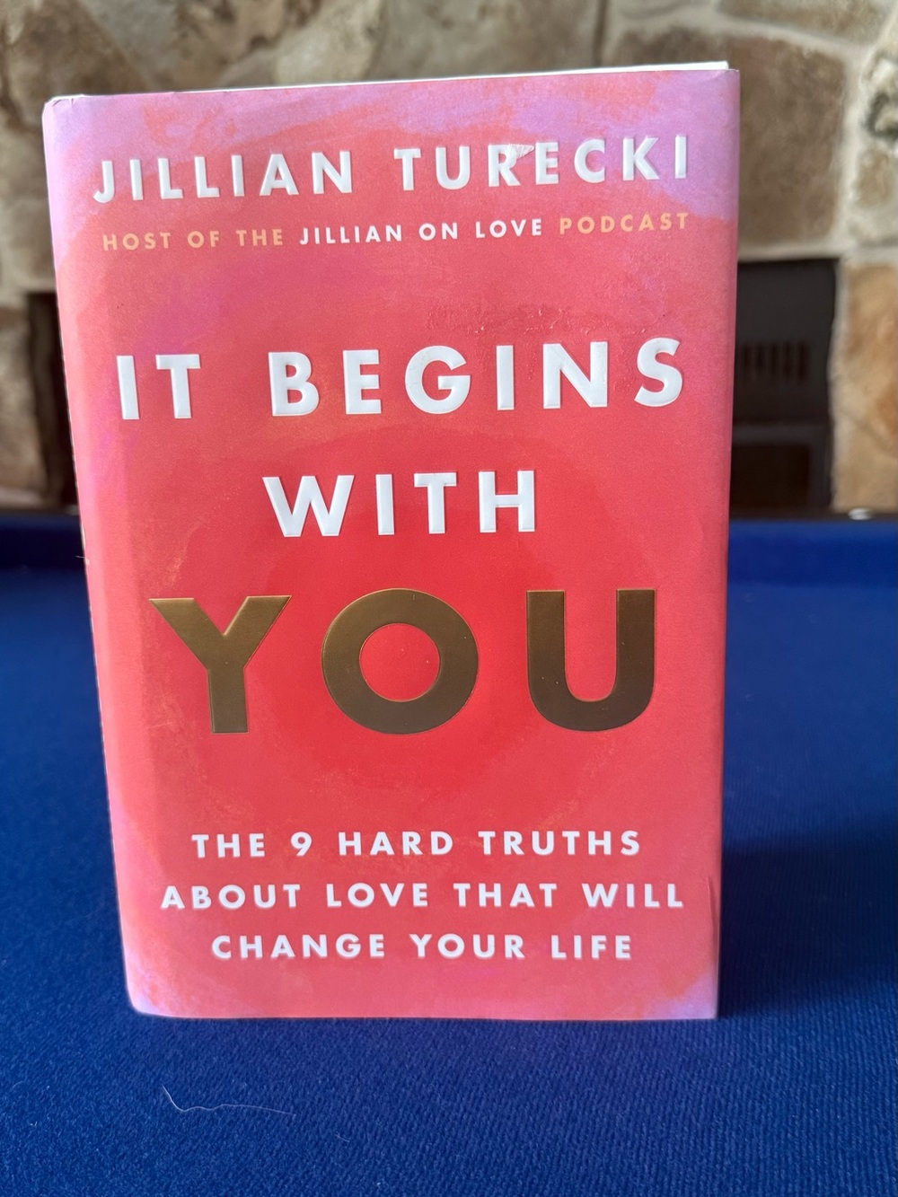 It Begins With You - Pink Hardcover Home Accent